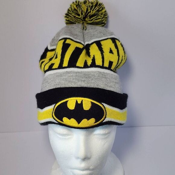 DC Comics BATMAN Knit Winter Knit Hat - One Size - Picture 1 of 5